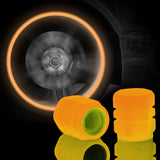 Glow-in-the-Dark Multi-Color Tire Valve Caps – Fluorescent Stem Covers for Cars, Motorcycles & Bicycles