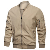 Men's Lightweight Bomber Jacket – Windproof Varsity Style Coat