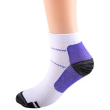 1 Pair Unisex Compression Sports Socks – Ankle-Length for Running, Cycling & Outdoor Activities