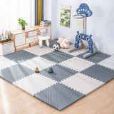 16 alfombrillas de juego para bebés: baldosas de espuma EVA entrelazadas, suaves y seguras