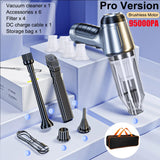 95000PA Cordless Car Vacuum Cleaner - Powerful Handheld Blower & Vacuum for Car & Home
