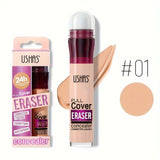Long-Lasting Liquid Concealer with Sponge Applicator for Dark Circles & Blemishes