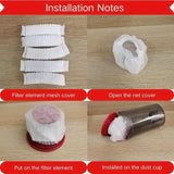Disposable Vacuum Cleaner Filter Covers - 20pc Washable Non-Woven Set