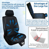Car Cooling Seat Cushion with Adjustable Fan and Anti-Slip Design