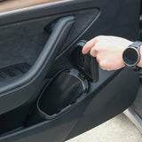 Papelera para Tesla Model 3: contenedor de basura y almacenamiento con puerta lateral a medida