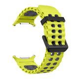 Correa deportiva de silicona de primera calidad para Samsung Galaxy Ultra de 47 mm: diseño sin espacios, correa de dos tonos 