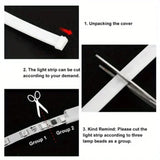 LED Car Hood Light Strip - DRL Daytime Running Lights for Vehicle Customization
