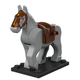 Medieval Knight & Animal Building Block Set - Compatible with Major Brands