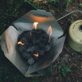 Portable Gas Fire Pit – Windproof Outdoor Heater for Camping with 3753BTU Output