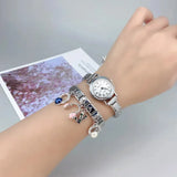 Hologram Geometric Stainless Steel Bracelet for Women – Classic, Stylish Link Chain Design