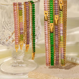 Elegante pulsera de acero inoxidable con dije de corazón: cadena clásica de cuerda para mujer