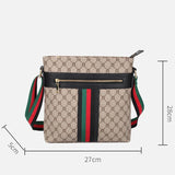 Men’s PVC Casual Crossbody Bag with Zipper Closure – Versatile Shoulder Bag for Everyday Use