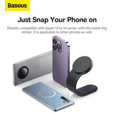 Baseus Magnetic Car Phone Holder – Foldable 360° Dashboard Mount for iPhone & All Smartphones