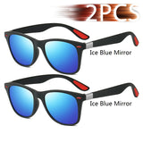Vintage Square Unisex Sunglasses – Polarized Anti-Glare UV400 Shades for Driving & Fishing