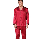 Luxury Silk Satin Pajamas for Men - Comfortable & Stylish Sleepwear for All Seasons
