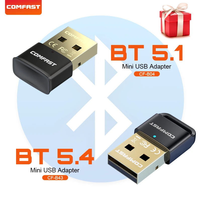 Mini USB Bluetooth 5.1 Adapter – High-Speed Wireless Connectivity for PC & Laptop