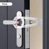 Adjustable No-Drill Cat Door Holder - Pet Safety Latch for Doors (70x310mm)