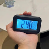 LED Digital Alarm Clock with Calendar, Temperature, and Snooze for Bedroom