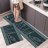 Alfombrilla suave y lavable: alfombra larga antideslizante para cocina, dormitorio, pasillo y baño