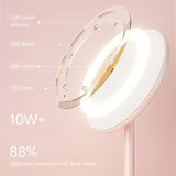 5X Magnifying LED Makeup Mirror – Adjustable Tricolor Light Vanity Mirror with Stand