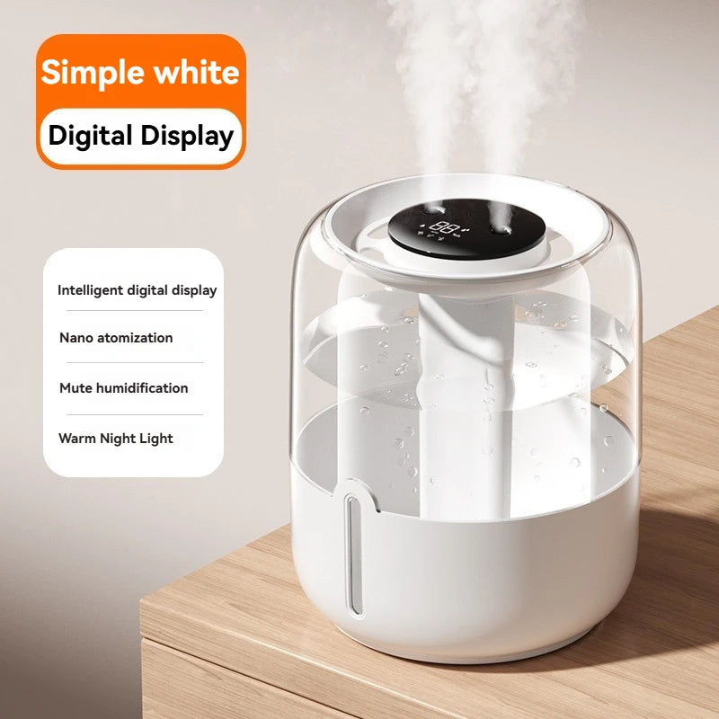 Humidificador ultrasónico portátil: difusor de niebla silencioso de gran capacidad y alimentado por USB