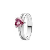 Classic Zircon Wedding Band – Unisex Silver Ring for Engagement, Parties & Special Occasions