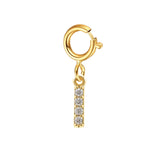 Custom Gold Initial Letter Bracelet for Women - Personalized Name Cuban Chain