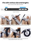 Silicone cable ties – fastening steps, tall crop