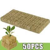 Rockwool Seed Starter Cubes for Hydroponics – Soilless Germination Plugs for Rapid Root Growth
