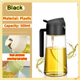 Oil Spray Bottle for Cooking – Refillable Olive Oil Dispenser for BBQ, Baking & Kitchen Use (200ml–500ml)