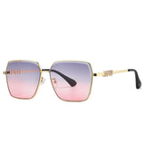 2025 Luxury Designer Sunglasses – Oversized Square Frame with UV400 Protection & Mirror Finish Lenses