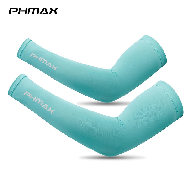 Men’s UV Protection Ice Silk Arm Sleeves – Non-Slip, Breathable Summer Sports Gear