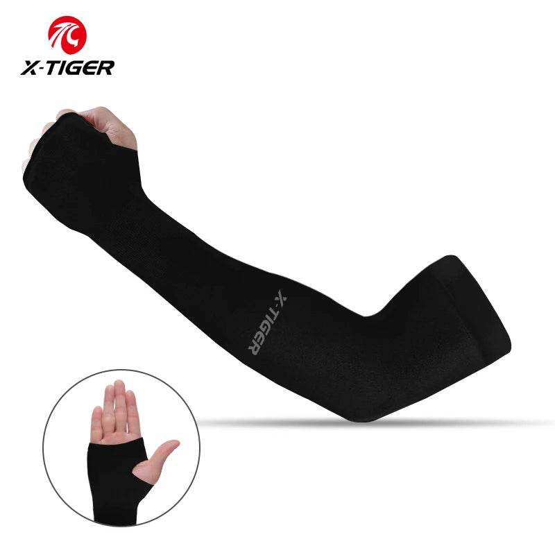 Ice Silk UV Protection Arm Sleeves – Cooling Compression for Outdoor Sports
