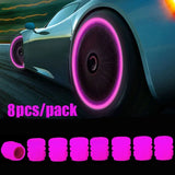 Glow-in-the-Dark Tire Valve Caps – Fluorescent Stem Covers for Cars, Motorcycles & Bicycles