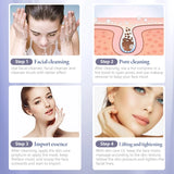 Ultrasonic Facial Cleansing Brush with Skin Tightening & Exfoliating Modes