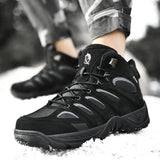Men’s Ankle Desert Boots – Casual PU Leather Lace-Up Shoes for Spring & Autumn