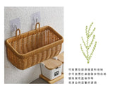 Cesta de almacenamiento tejida para colgar en la pared: organizador elegante y versátil para el hogar