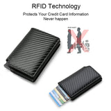 Slim RFID PU Leather Wallet – Trifold Business Card Holder for Men & Women
