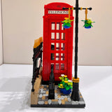 London Red Telephone Booth Building Blocks Set – 1460PCS Street View Puzzle for Kids and Adults