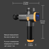 Professional Deep Tissue Massage Gun – 6-Head Muscle Relaxation Device with Variable Speed & Long Battery Life