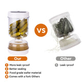 Olive & Pickle Strainer Jar | Hourglass Airtight Container for Easy Storage