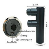 Deep Tissue Percussion Massage Gun for Muscle Recovery & Pain Relief – Quiet Handheld Massager with 4 Heads & 4 Speeds