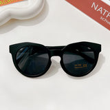 Gafas de sol redondas esmeriladas vintage para niños con protección UV400: protección solar elegante para niños