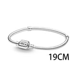 Sterling Silver Nugget Beads with Zircon for 3mm Charm Bracelets
