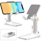 Universal Adjustable Desk Phone Stand – Compact Mobile Holder for Desk and Tabletop Use