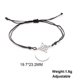 Witch’s Knot Stainless Steel Wax Rope Bracelet – Symbol of Protection & Strength