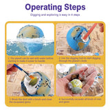 Planet Gem Ore Exploration Digging Kit – Educational Space-Themed Mining Toy for Kids & Teens