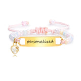 Personalized Kids Name ID Bracelet with Colorful Beads