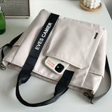 Bolso de mano informal de nailon para mujer: bolso de hombro elegante y duradero