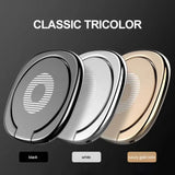 Soporte y soporte para teléfono con anillo de metal giratorio de 360° ultrafino